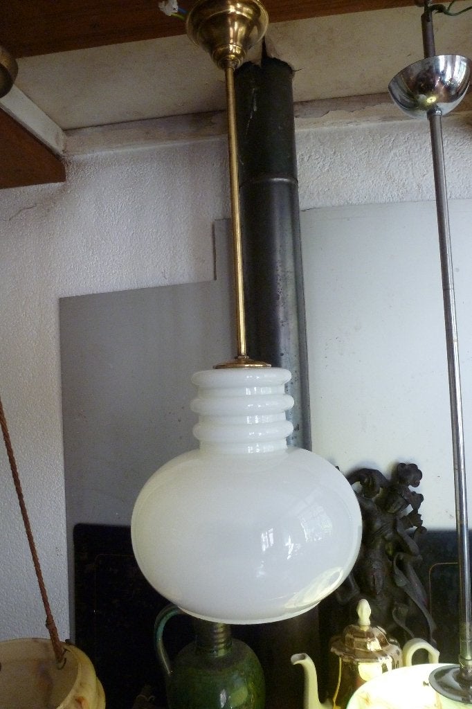 PEILL&PUTZLER,sixties,zeventies,POP,VINTAGE,HANGLAMP, Huis en Inrichting, Gebruikt, SIXTIES,ZEVENTIES,MID-CENTURY,POP, Glas, E27 (groot)
