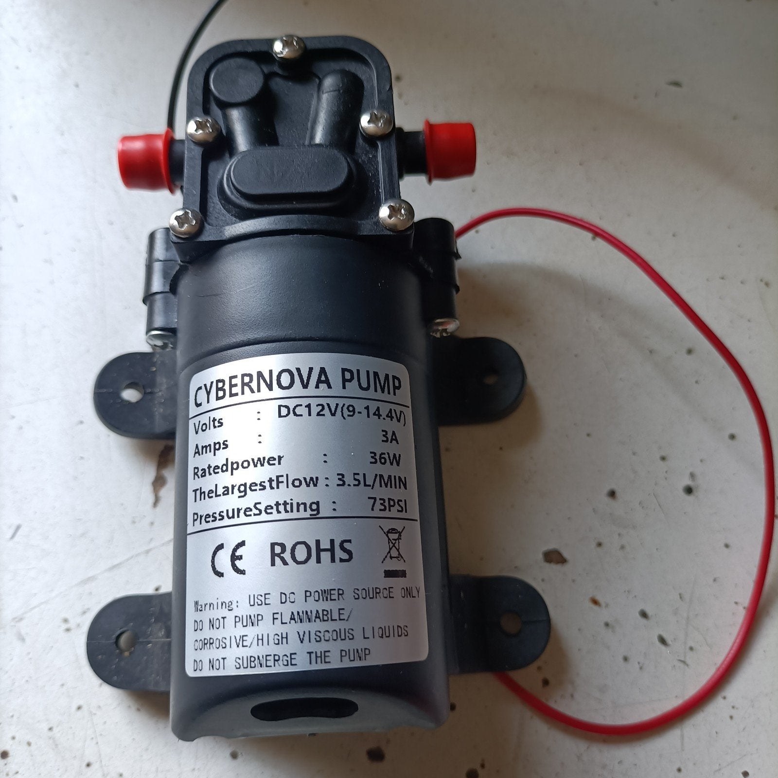 CYBERNOVA DC12V Mini Waterpomp - 3.5L/Min, 36W, Ophalen of Verzenden