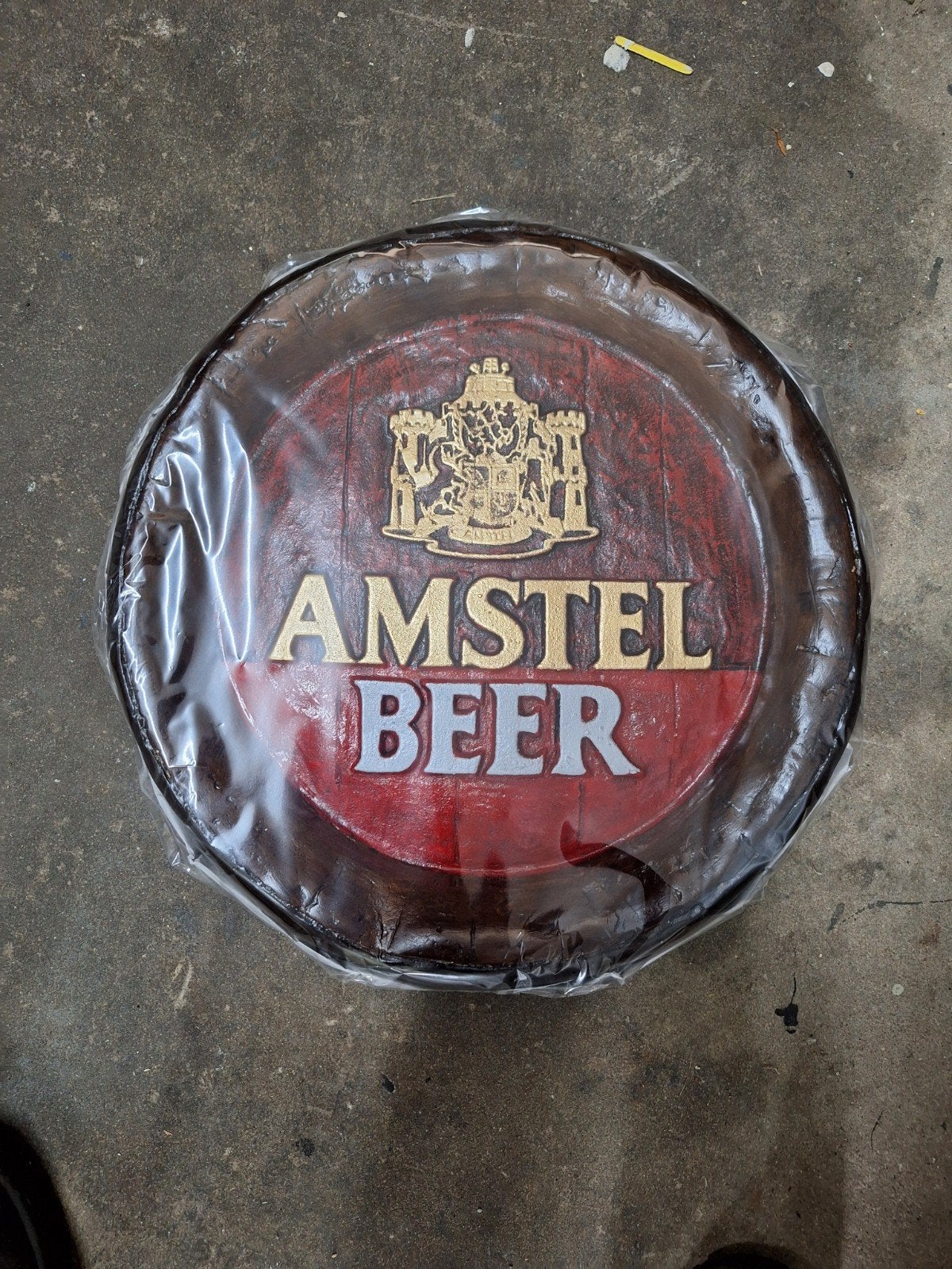 Amstel Beer Reclamebord - Nieuw in Verpakking, Ophalen of Verzenden, Nieuw, Reclamebord, Plaat of Schild, Amstel