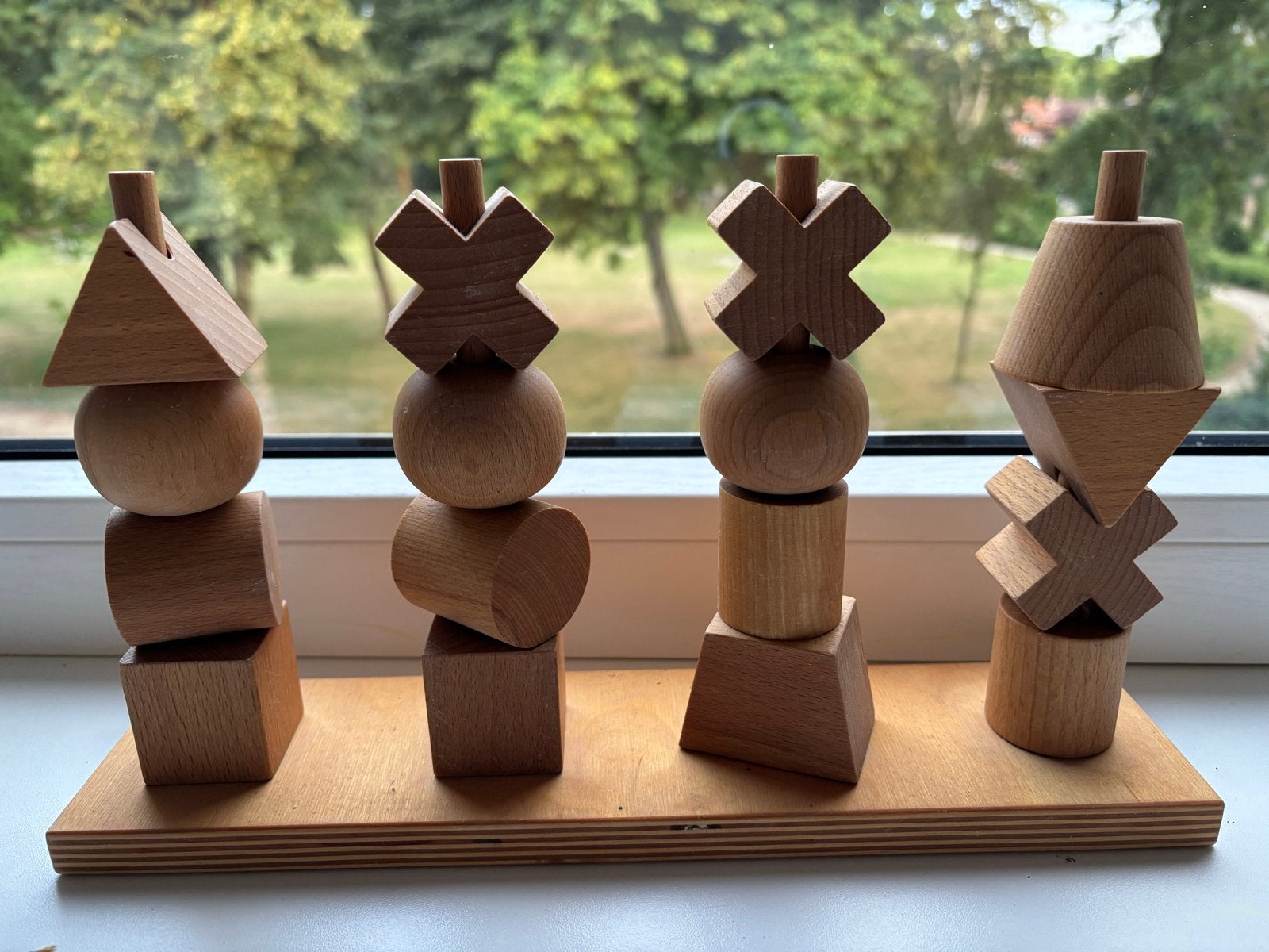 Houten Stapel- en Vormenstoof Speelgoed, Ophalen of Verzenden, Zo goed als nieuw, Overige typen