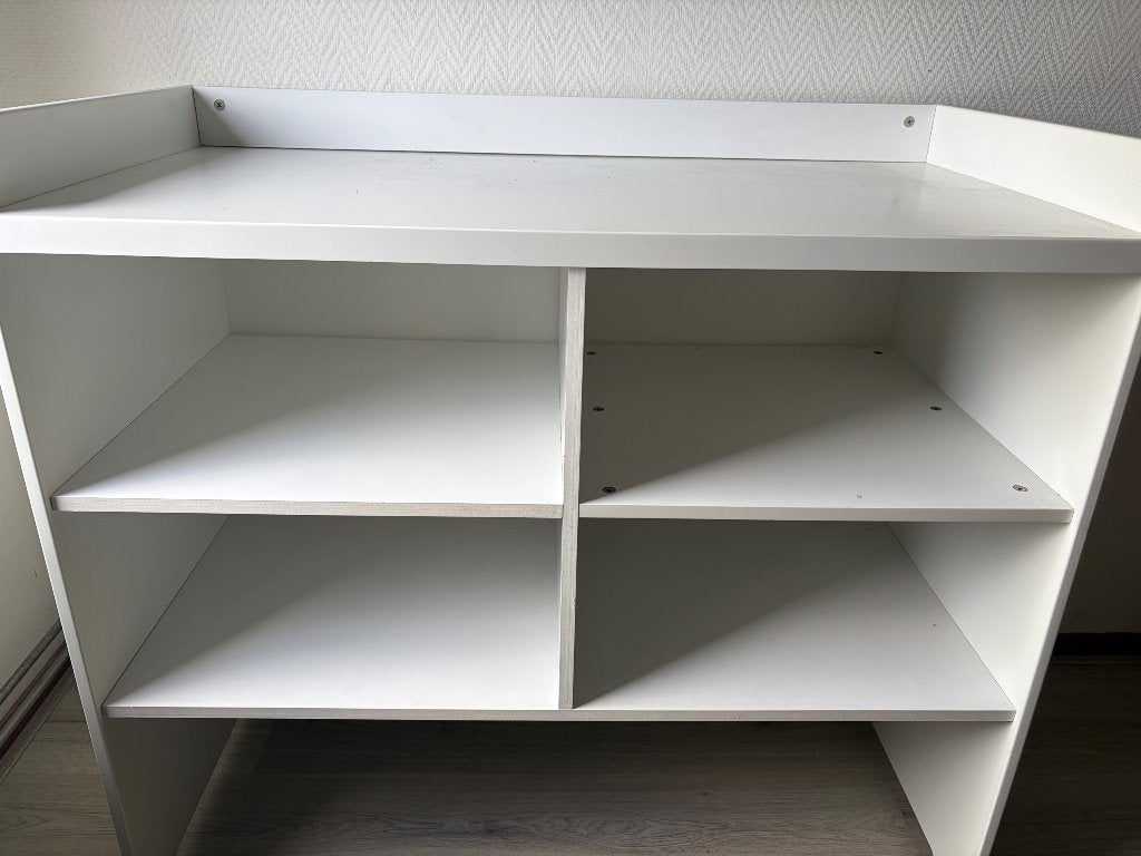 Witte commode met opbergruimte, Huis en Inrichting, Ophalen, Gebruikt