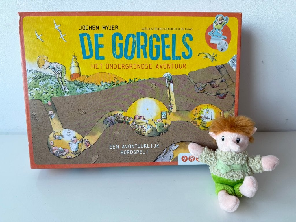 Bordspel Gorgels + sleutelhanger Bobba 12 cm / Jochem Myjer, Ophalen of Verzenden, Zo goed als nieuw