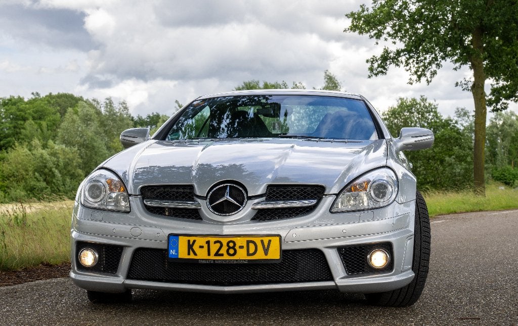 Mercedes-Benz SLK 3.5 Slk350 Roadster AUT 2008 Grijs, Automaat, Achterwielaandrijving, Zwart, Cabriolet