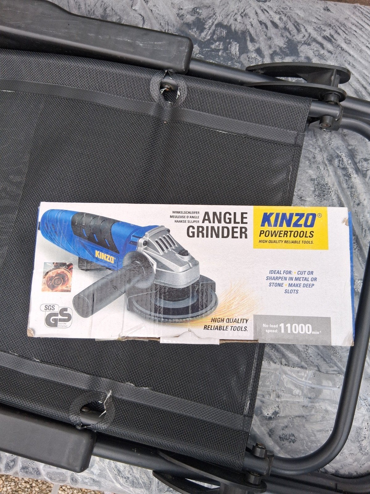 Kinzo Haakse Slijper - Nieuw in Doos, Doe-het-zelf en Verbouw, Ophalen of Verzenden, Nieuw, 1000 watt of meer, Haakse handslijpmachine
