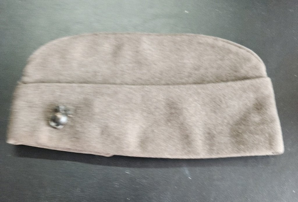 Baret 17 a     USMC met naam, Ophalen of Verzenden, Marine, Nederland, Helm of Baret