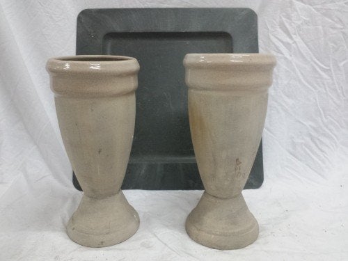 Vazen, beige, 2 stuks, Ophalen of Verzenden