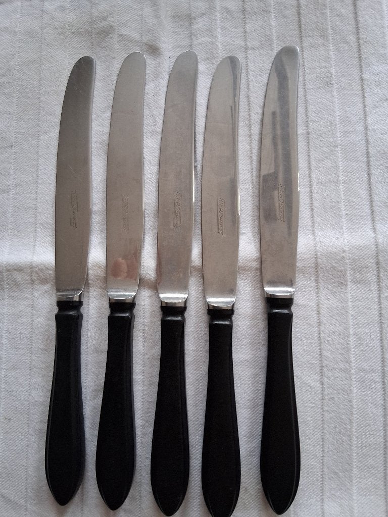 Gero tafelmessen ebben bakeliet puntfilet *eureka*, Antiek en Kunst, Ophalen of Verzenden