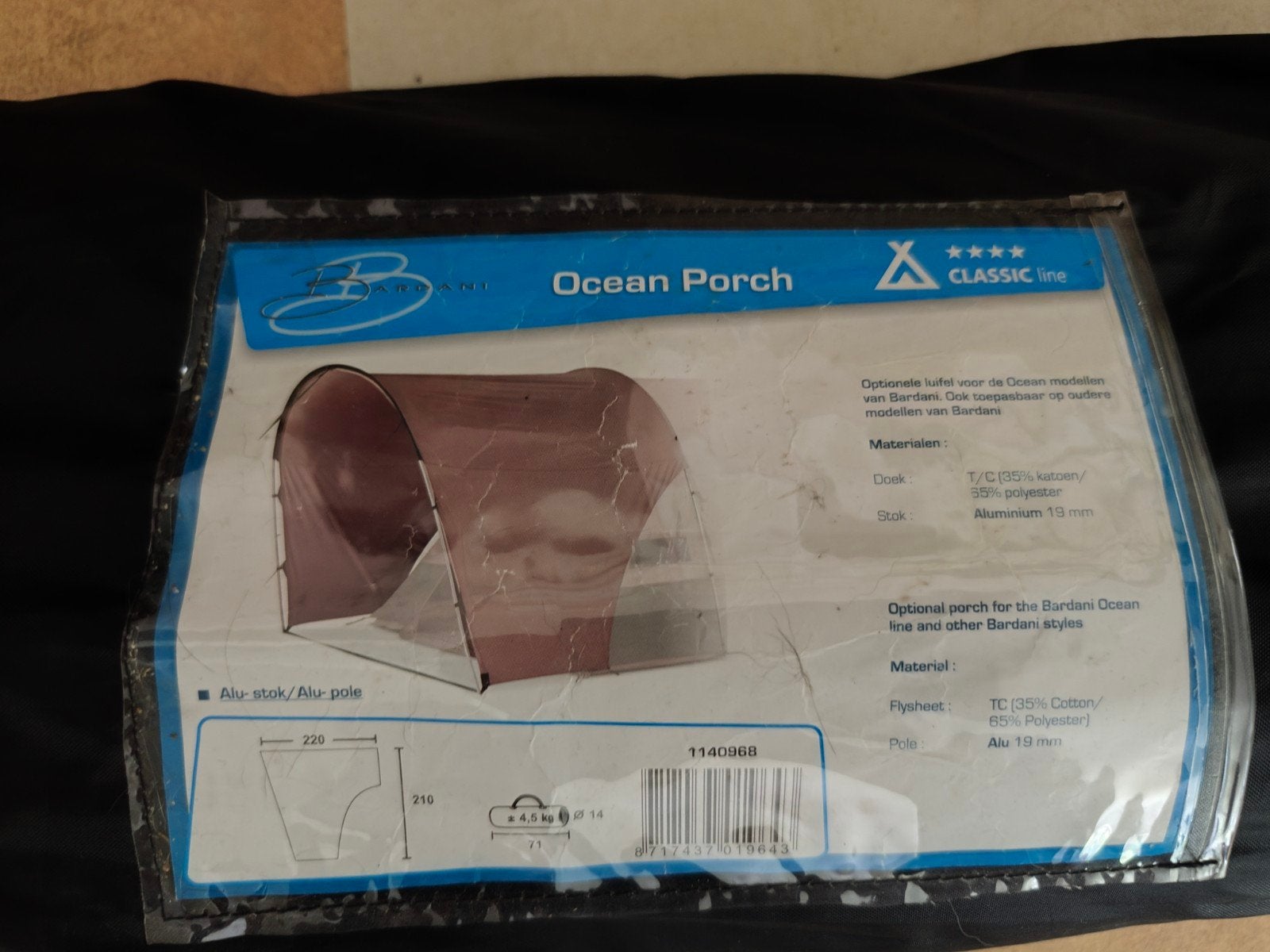 Bardani luifel - ocean porch, Ophalen