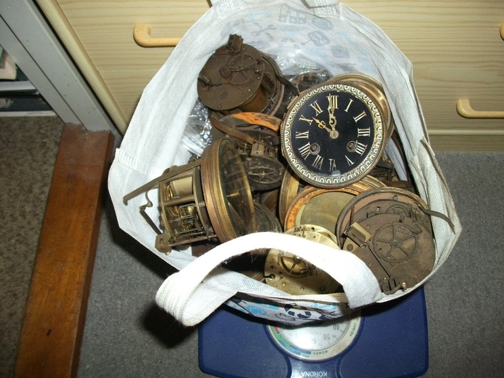 20 kilo Pendule uurwerken 150 / 175 jaar oud, Ophalen of Verzenden