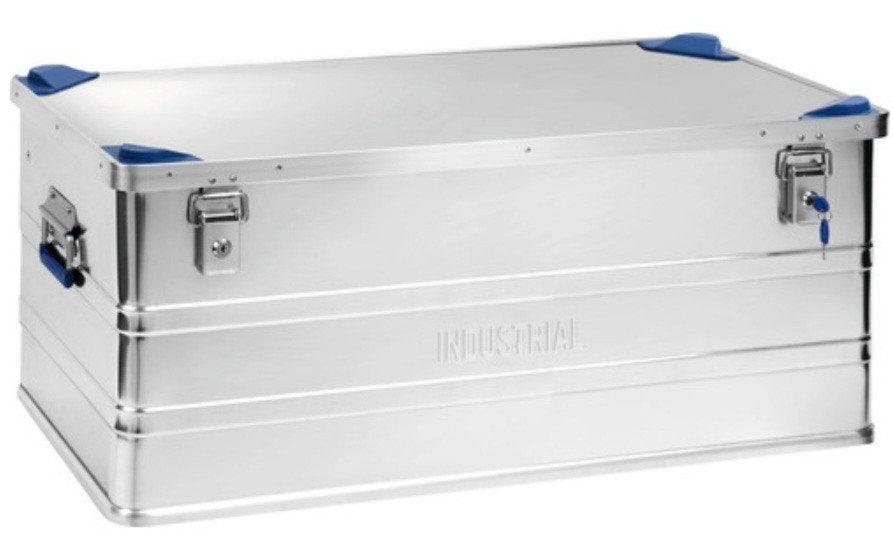 Industrial aluminium opbergkist met slot 142 liter, Huis en Inrichting, Overige materialen, Minder dan 50 cm, 50 tot 100 cm, Nieuw