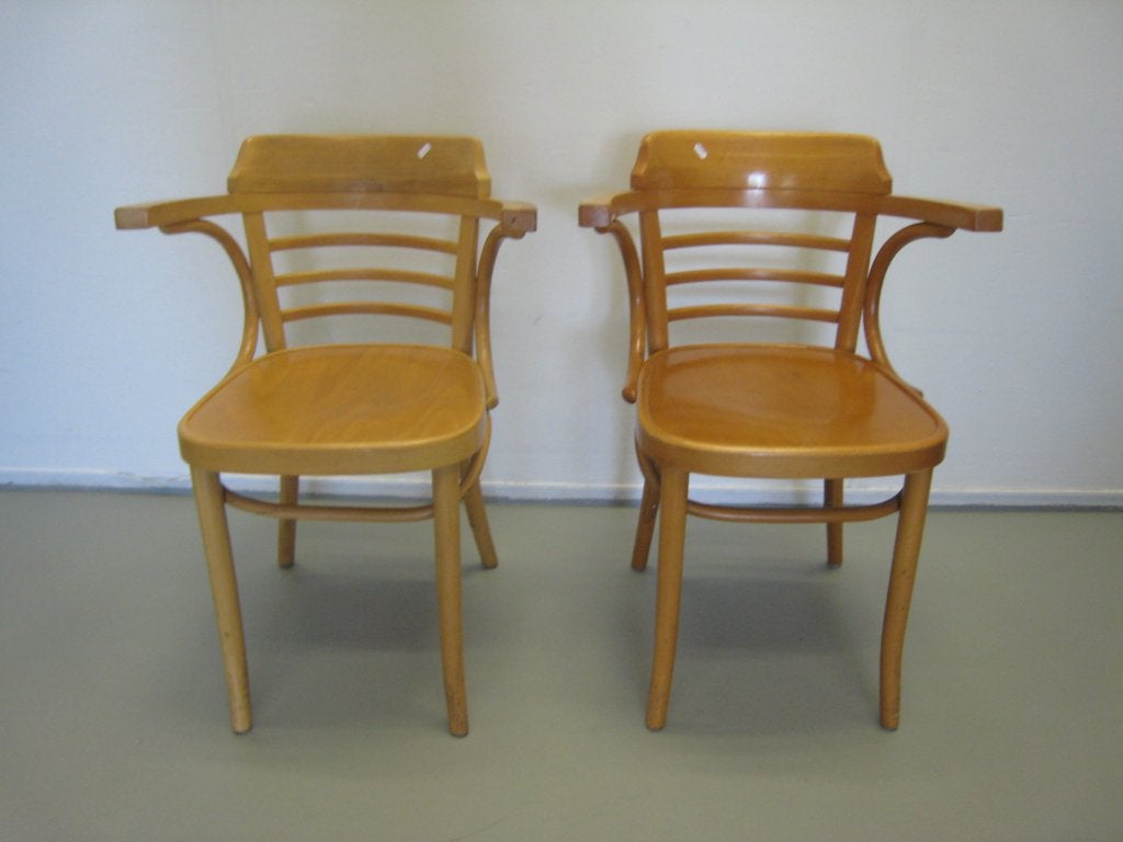 Set van 2 Thonet stijl bistrostoelen, Niet ingevuld, Gebruikt, Niet ingevuld, Niet ingevuld