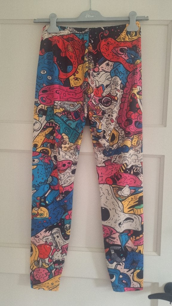 Sportlegging Maat L, Maat 38/40 (M), Meerkleurig, Ophalen of Verzenden, Gedragen