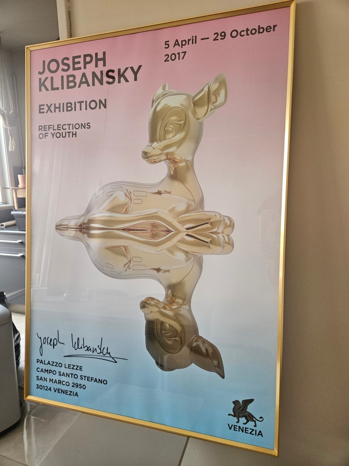 Joseph Klibansky reflections of youth poster, Ophalen, Rechthoekig Staand, Met lijst