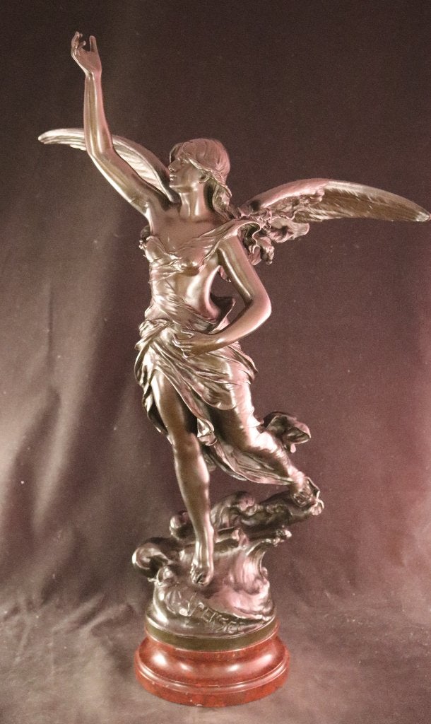 Imposant antiek bronzen sculptuur, Ophalen of Verzenden