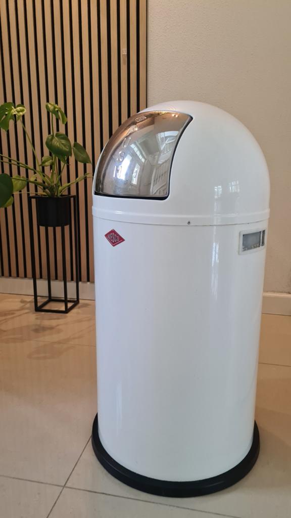 Wesco Pushboy Prullenbak, Ophalen, Gebruikt, 40 liter of meer, Metaal