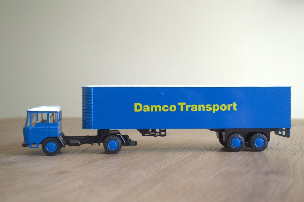 DAF 2600 Lion Car Damco, Ophalen of Verzenden, Zo goed als nieuw, Bus of Vrachtwagen, Lion Toys