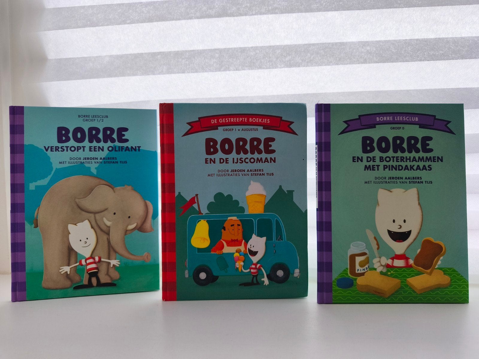 Borre Leesclub Boeken: Olifant, IJscoman, Pindakaas, Boeken, Ophalen of Verzenden, Zo goed als nieuw, Jeroen Aalbers, Fictie algemeen