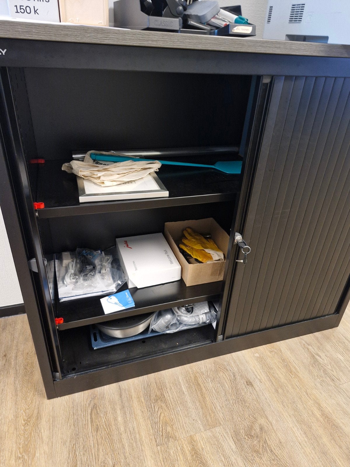 Dossierkast vergrijsd eiken, 120x46x108 cm (3 stuks), Huis en Inrichting, Ophalen, Gebruikt