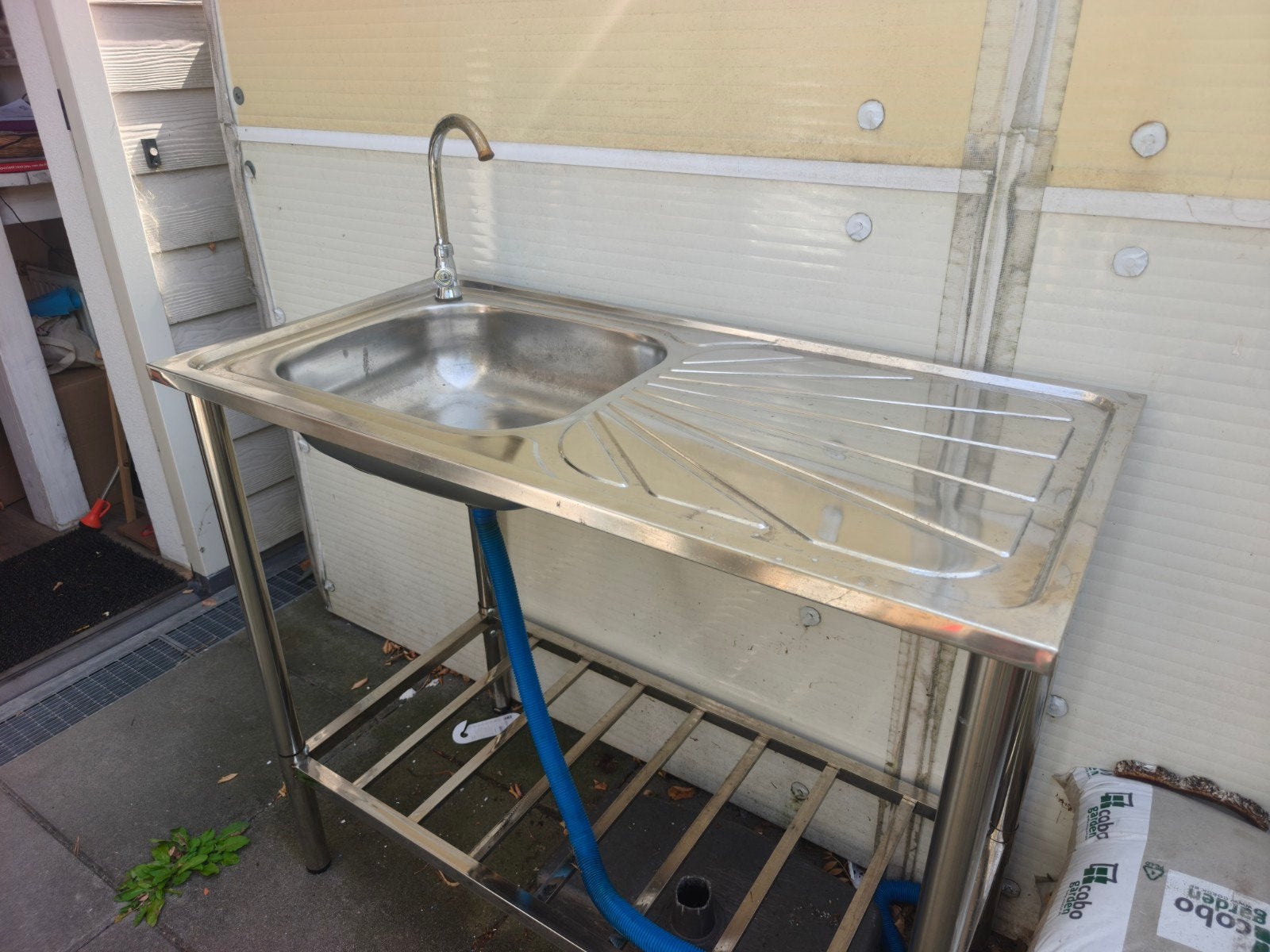 Mobiele Spoelbak met Aanrecht voor Camping/Feestje, Ophalen, Zo goed als nieuw