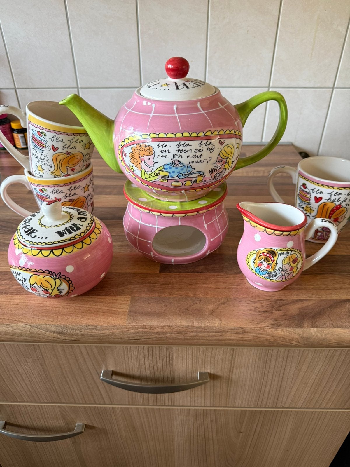Blond Amsterdam Theepot, Huis en Inrichting, Ophalen, Overige merken, Zo goed als nieuw, Aardewerk