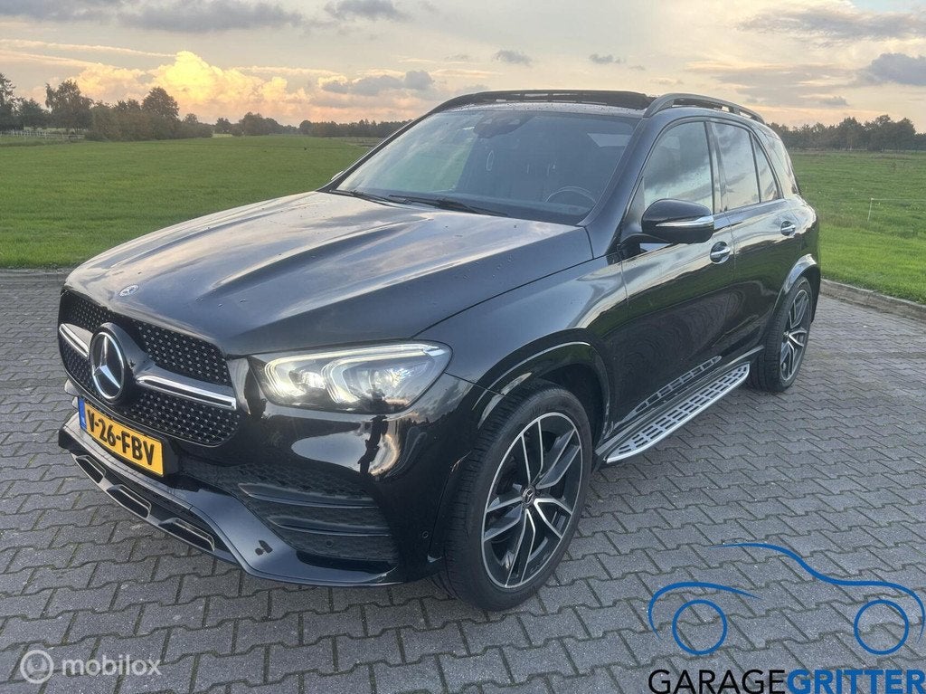Mercedes GLE 300D Grijs Kenteken 300D 4matic, Auto's, Gebruikt, 4 cilinders, Zwart, Bedrijf