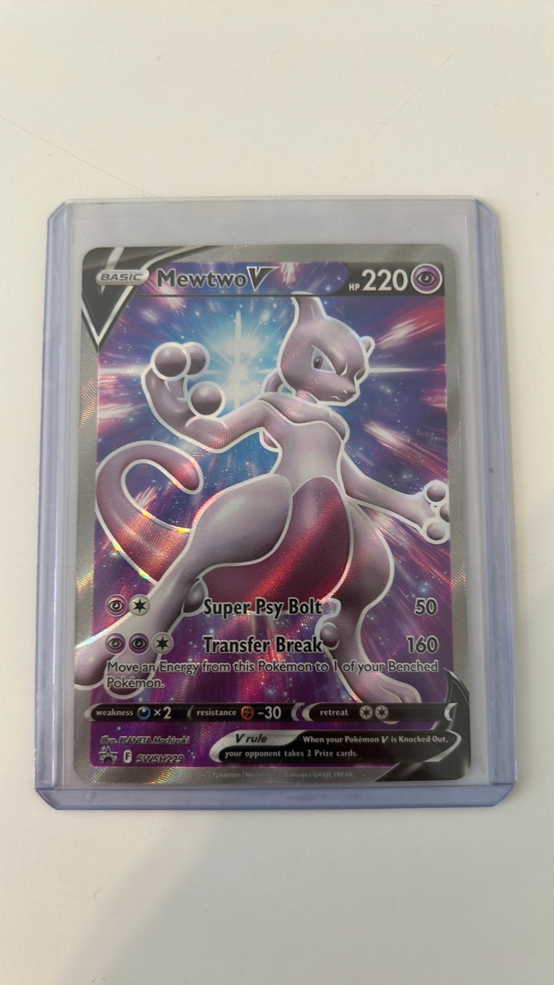 Mewtwo V SWSH229, Ophalen of Verzenden, Nieuw