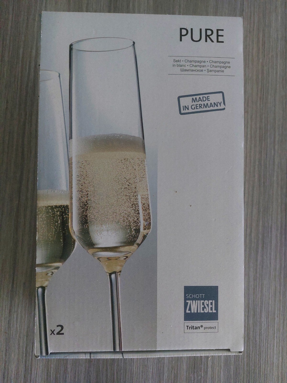 Schott Zwiesel Pure Champagneglazen - Set van 2, Ophalen, Nieuw, Overige merken, Glas