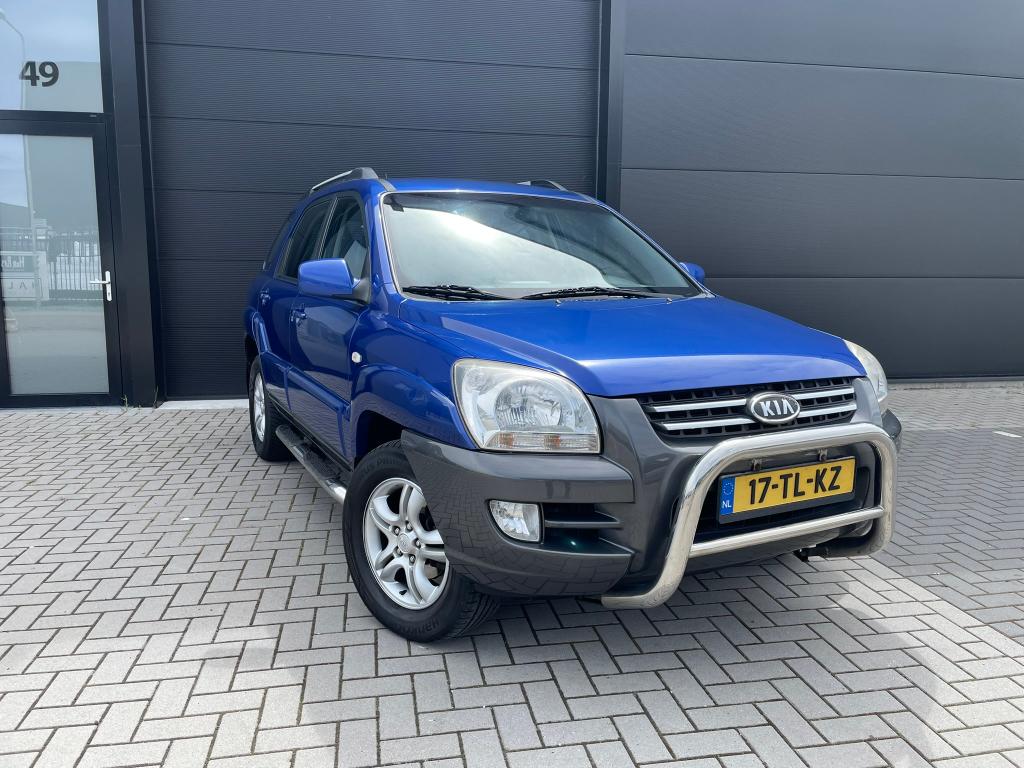 Kia Sportage 2.0 Executive | 111 dkm NAP, Airco, Half Leder, Auto's, 1442 kg, Zwart, 4 cilinders, Blauw