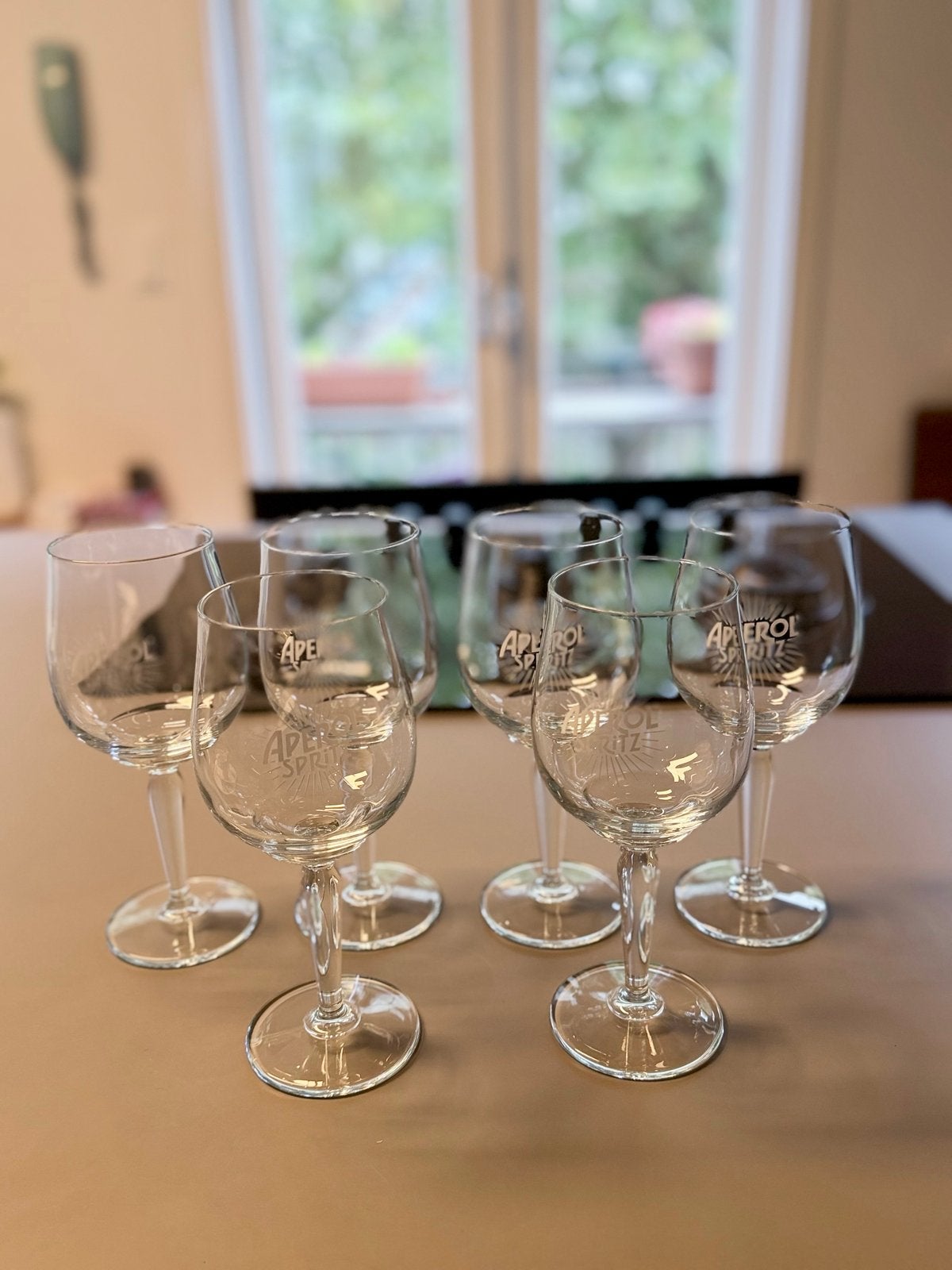 Set van 6 Aperol Spritz glazen - Zo goed als nieuw, Ophalen, Zo goed als nieuw, Glas, Glas of Glazen