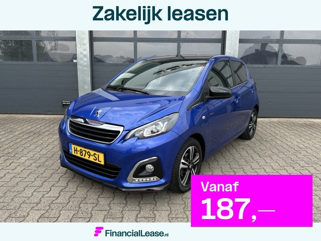 Peugeot 108 1.0 e-VTi 72pk 5D GT-Line, Voorwielaandrijving, Stof, Gebruikt, Zwart