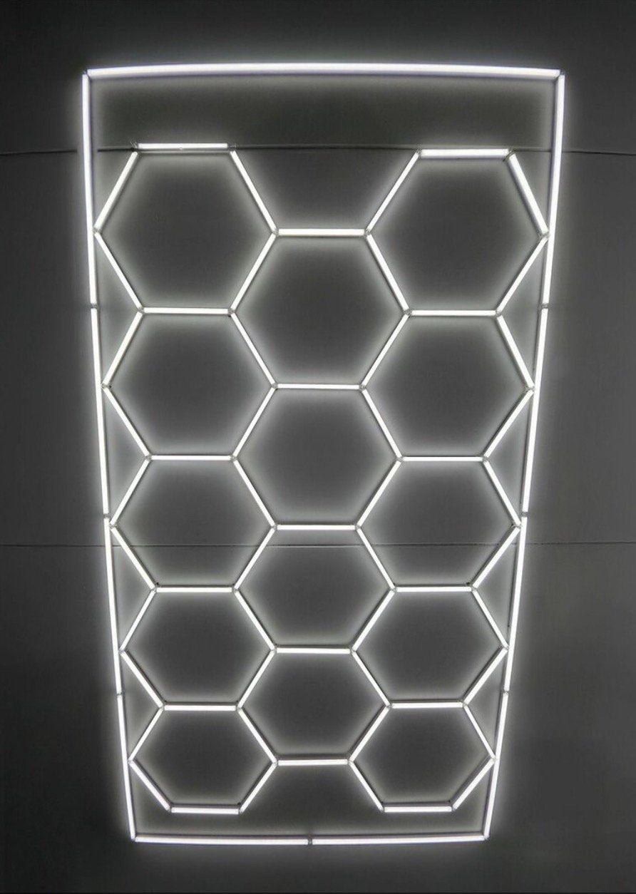 Hexagon LED Plafondverluchting 2.44 x 4.85m Nieuw in doos, Ophalen of Verzenden