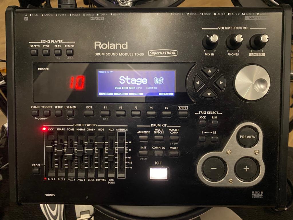 Roland TD-30 Drummodule, Muziek en Instrumenten, Drumstellen en Slagwerk, Zo goed als nieuw, Roland, Elektronisch, Ophalen