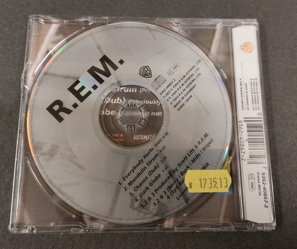 REM CD-SINGLE GESEALED Everybody Hurts 1993 R.E.M., Cd's en Dvd's, Verzenden, Nieuw in verpakking, Pop, Eerste persing
