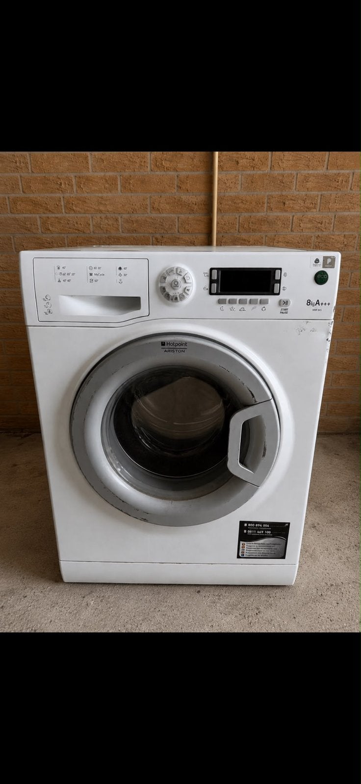 Hotpoint Ariston WMF 845 Wasmachine - 8kg A+++ Eco Tech, Witgoed en Apparatuur, Ophalen, Gebruikt, 8 tot 10 kg, Energieklasse A of zuiniger