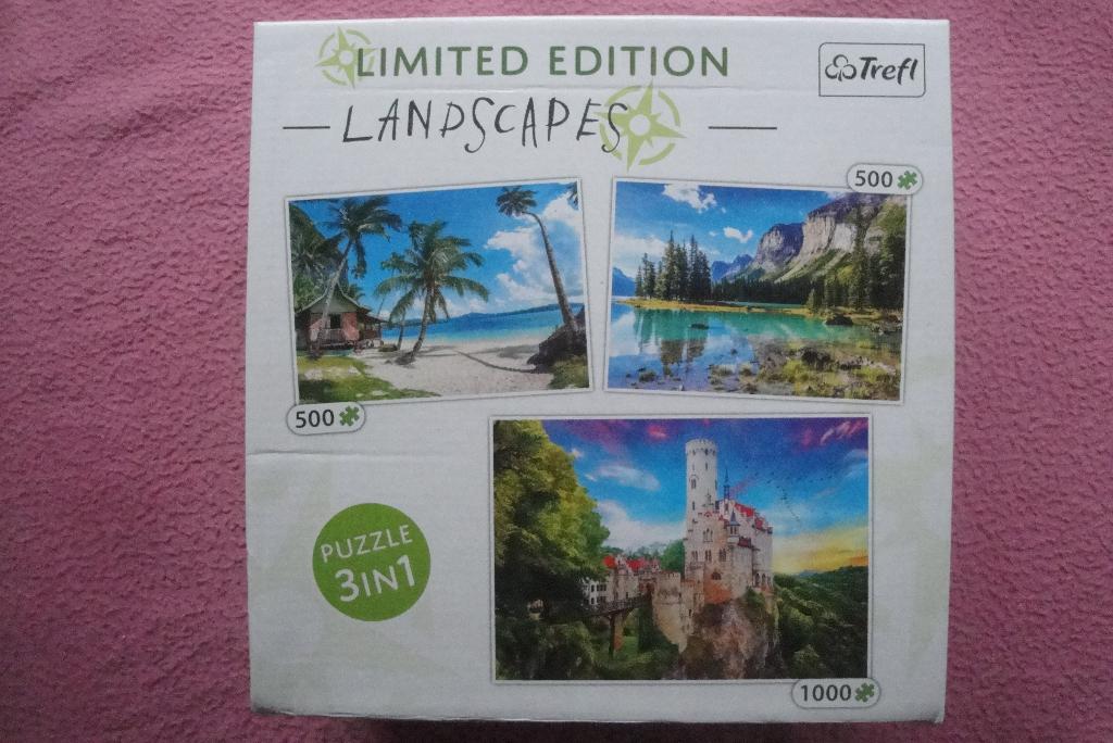 TREFL LIMITED EDITION LANDSCAPE PUZZLES 3 IN 1 2,95euro, Ophalen of Verzenden, 500 t/m 1500 stukjes, Zo goed als nieuw