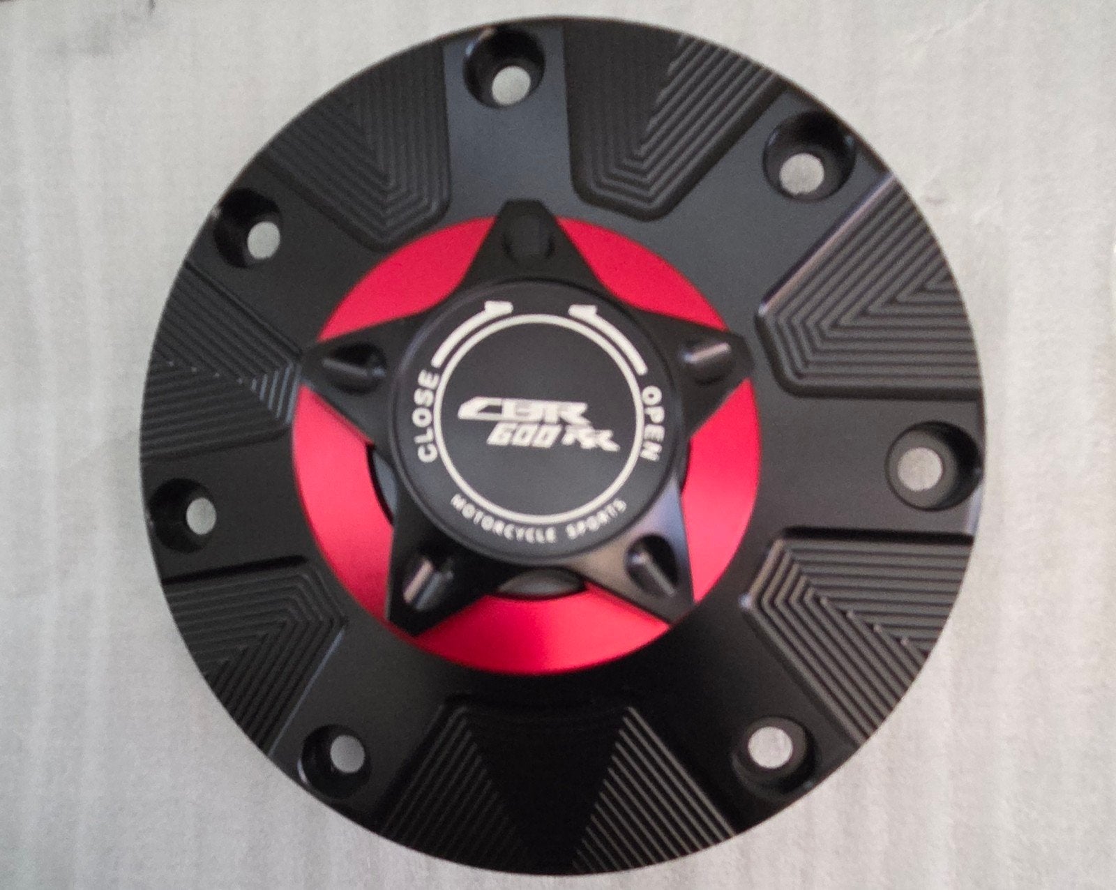 Tankdop voor Honda CBR 600 RR - Zwart/Rood, Ophalen of Verzenden