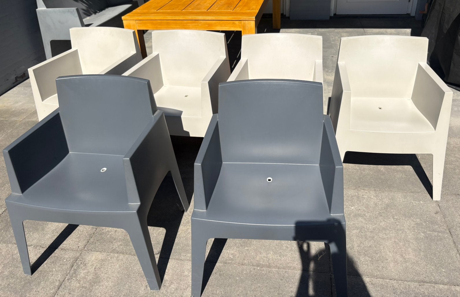 Philippe Starck stoelen 6 stuks, Ophalen, Kunststof, Zo goed als nieuw, Stapelbaar