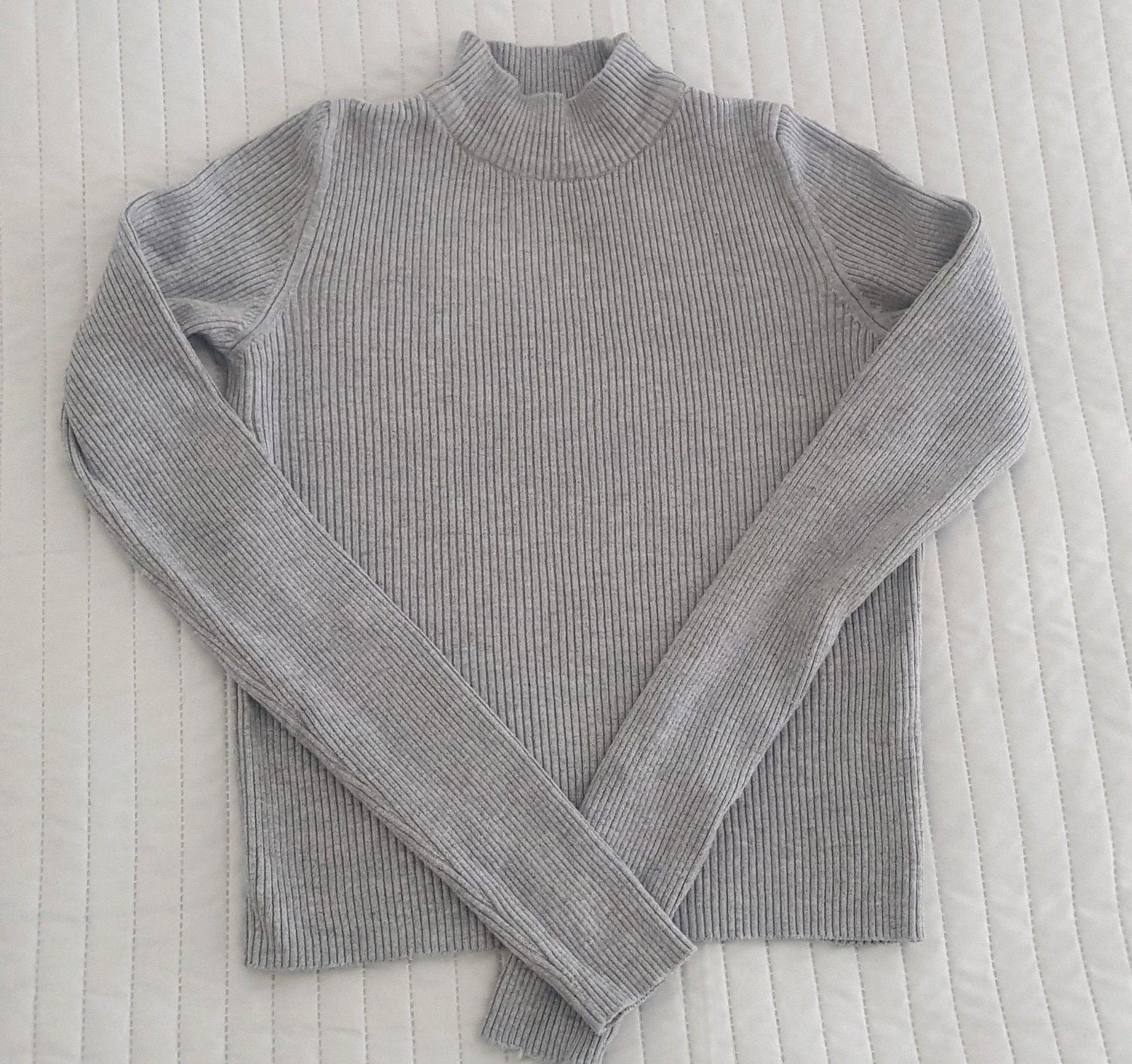 Pull&bear cropped trui maat s grijs croptop truien strech, Kleding | Dames, Verzenden, Zo goed als nieuw, Grijs, Maat 36 (S)