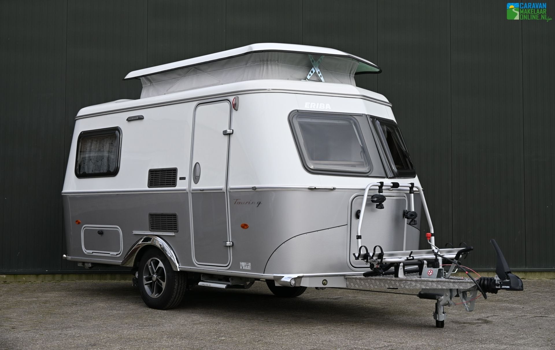 Eriba Touring Triton 420 Mover Voortent Fietsdrager Autark, Caravans en Kamperen, Caravans, Standaardzit, Kachel, Tot en met 2