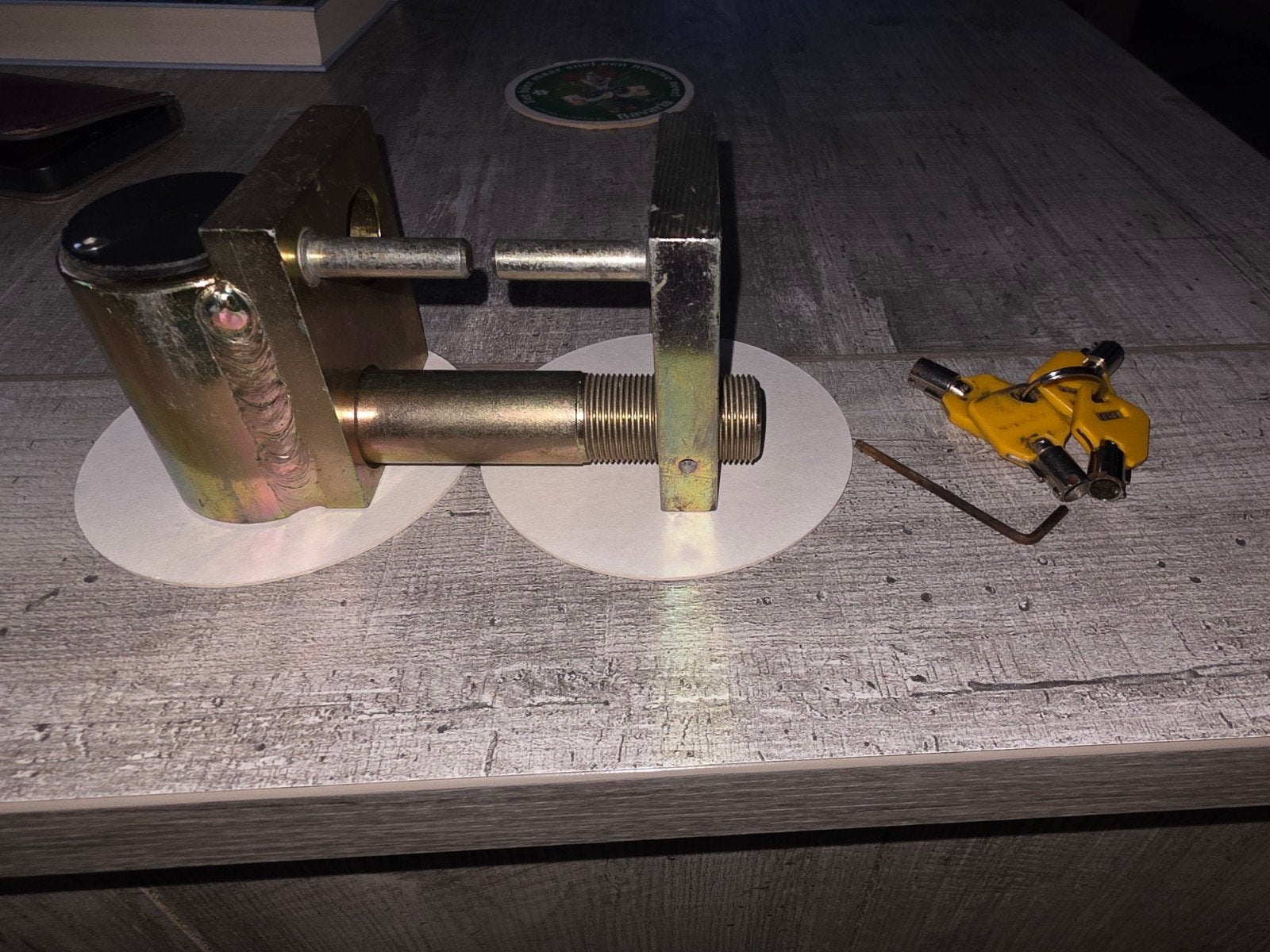 Steady koppelingsslot KS-23 voor aanhanger/caravan, Ophalen of Verzenden, Gebruikt