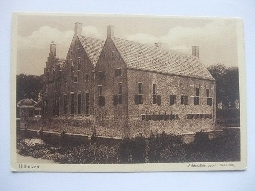 P327 Uithuizen - burcht Menkema, Verzenden, 1920 tot 1940, Gelopen, Groningen