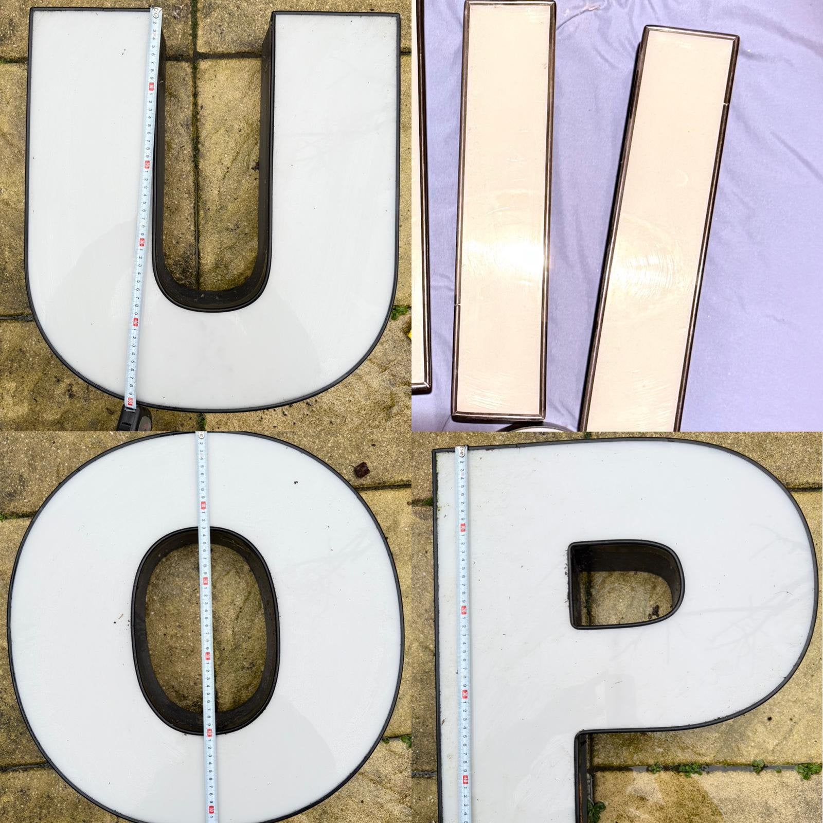Vintage reclame letters, Ophalen of Verzenden, Gebruikt