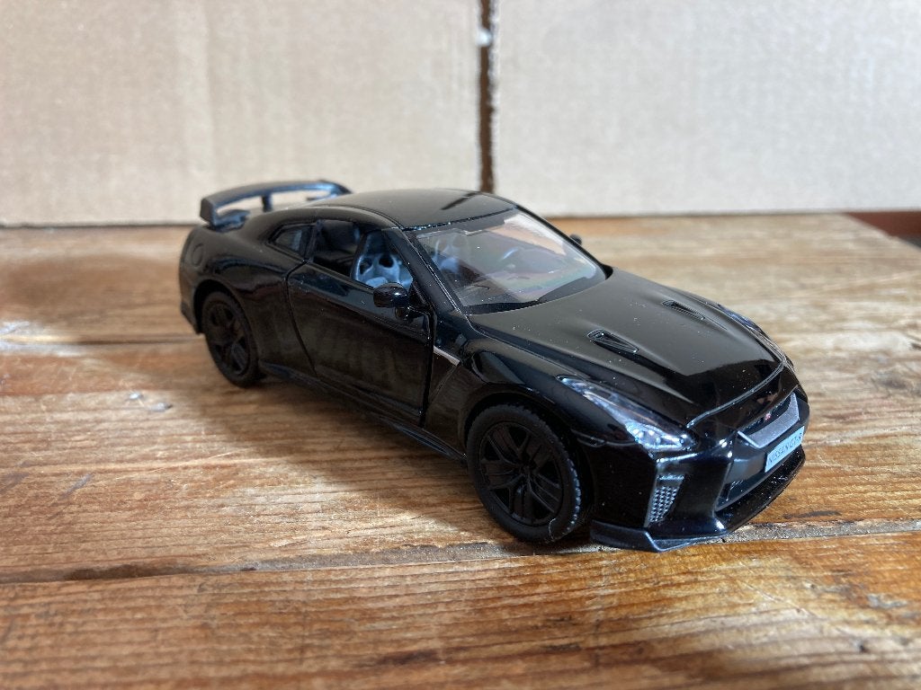✅ Nissan GT-R R35 Zwart 1:43 Top Collection Skyline, Ophalen of Verzenden, Nieuw, Auto, Overige merken