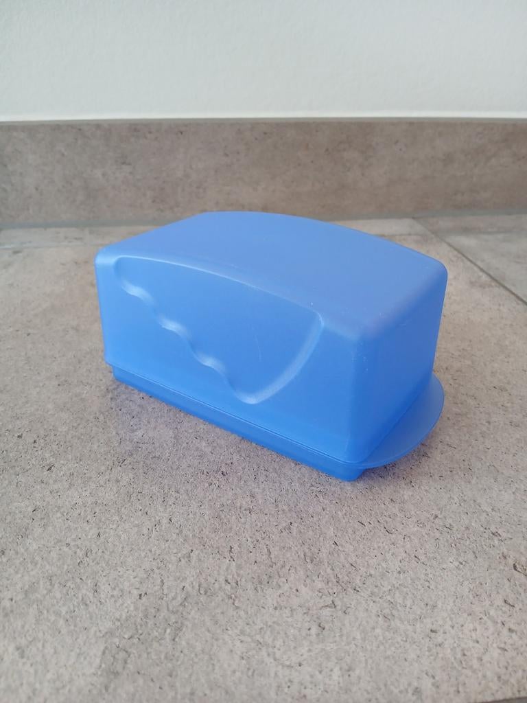 Tupperware trendy botervloot, boterbakje, roomboter doos, Ophalen of Verzenden, Gebruikt, Blauw, Overige typen