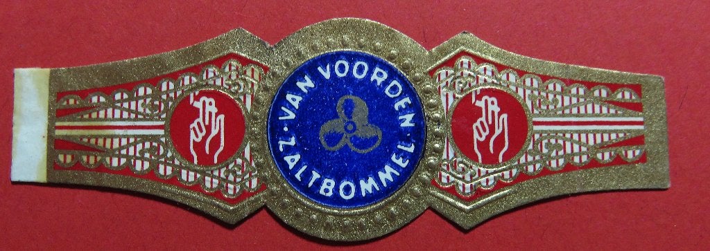 Sigarenbandje Reclamebandje Van Voorden Zaltbommel, Verzenden, Gebruikt, Sigarenbandjes