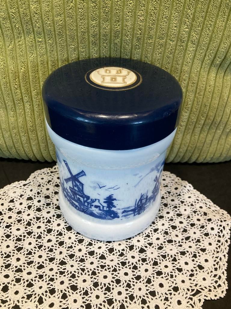 Vintage opaline sigarenpot Willem II (240326c), Ophalen of Verzenden, Gebruikt, Tabaksdoos of Verpakking