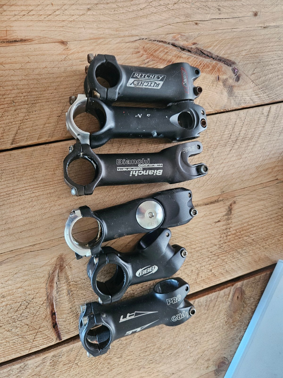 Diverse fietsstuurpennen - Ritchey, Bianchi, BBB, PRO, Gebruikt, Stuur, Ophalen of Verzenden, Ritchey, Bianchi, BBB, PRO