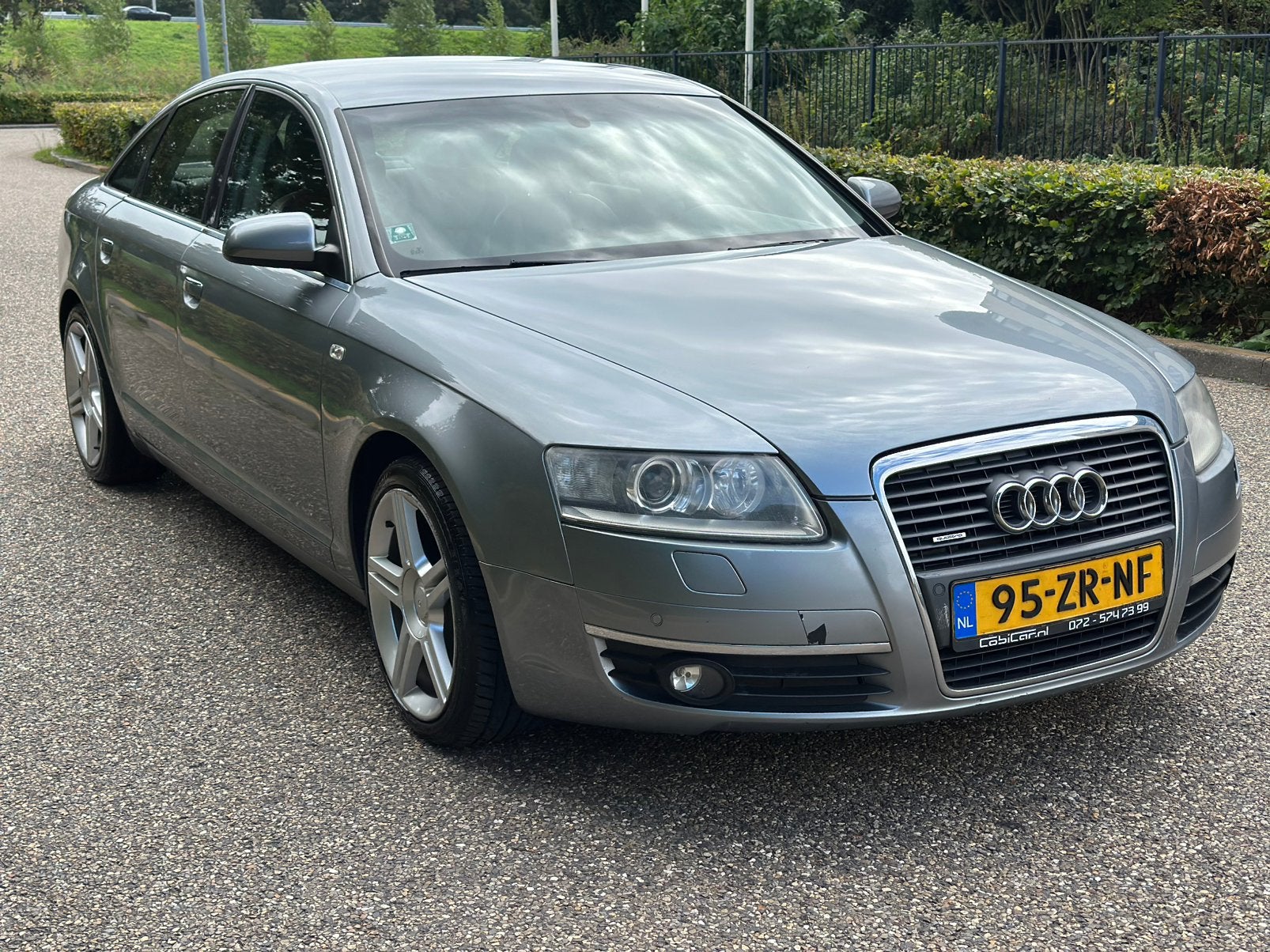 Audi A6 2.8 FSI 154KW Quattro Tiptr. 2008 Grijs Rijd Perfect, Auto's, Automaat, Dealer onderhouden, 2773 cc, 1655 kg