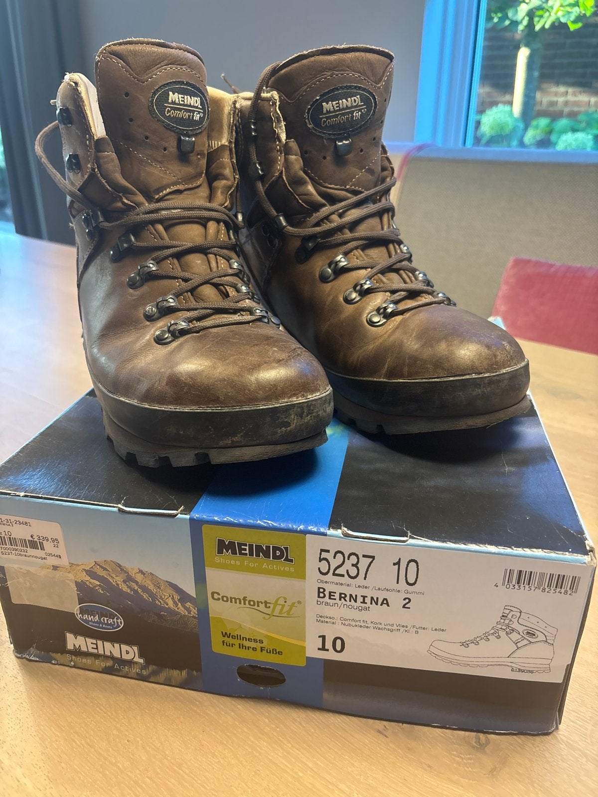 Meindl Bernina 2 wandelschoenen - Maat 44 (UK 10), Ophalen of Verzenden, Gebruikt, Schoenen