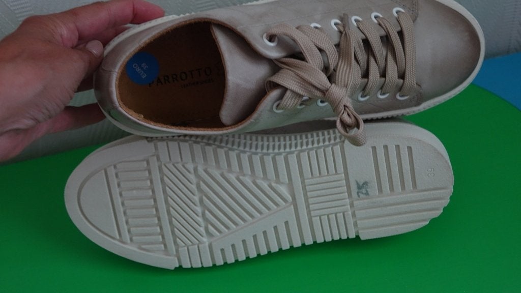 nieuwe echt leren PARROTTO beige schoenen, Verzenden, Beige, Nieuw, Sneakers of Gympen
